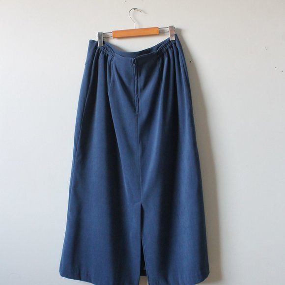 90s Vintage Sport Collection Petite 'Stretch' Maxi Skirt Size 18/36W - Picture 3 of 4